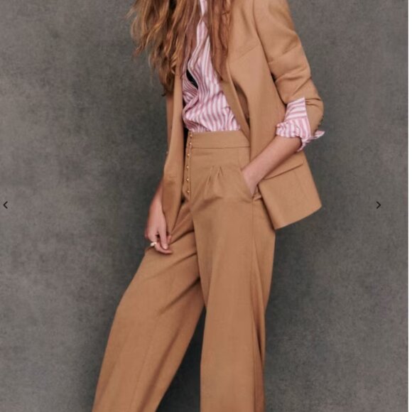 Sezane Christie Jacket in Camel Size 34 - Picture 2 of 12